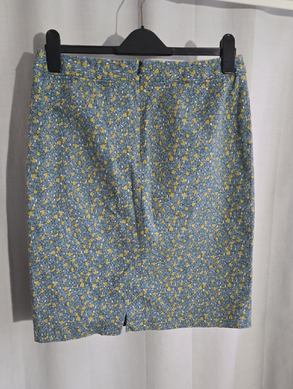 Talbots Teal Mini Skirt with Yellow Accents. - Picture 4 of 11